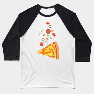 Pizza floating island - Hot pizza is in the air - I love Pizza Baseball T-Shirt